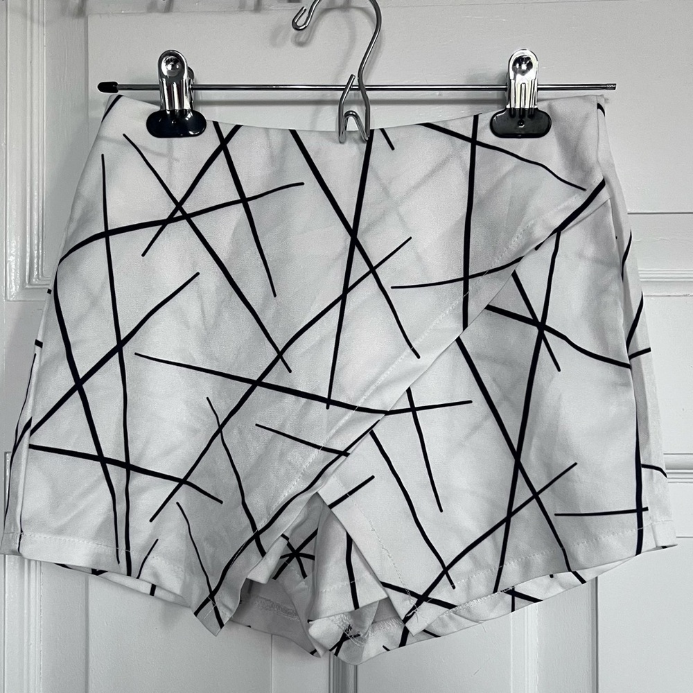 Stylish Black and White Women's Shorts
